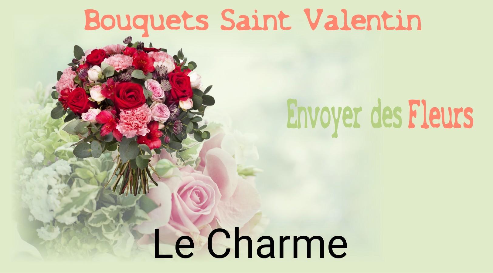 Roses de Saint-Valentin livrées à Le Charme